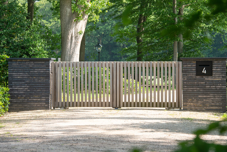 Prefab houten poort