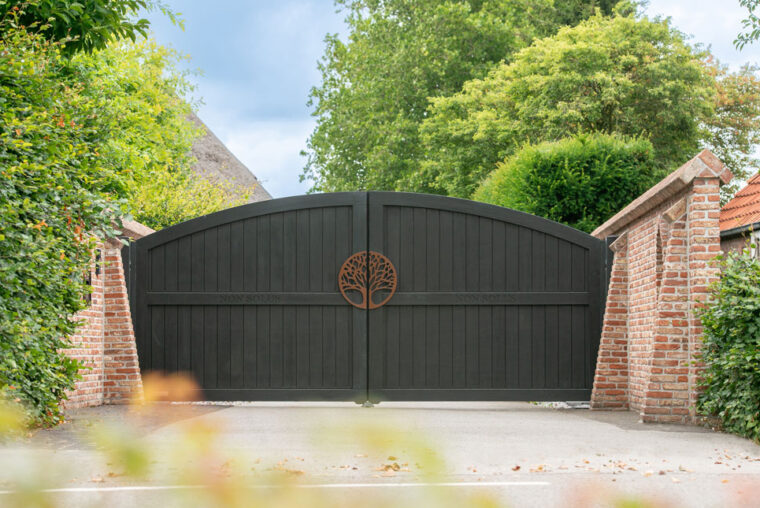 Houten poort boerderij